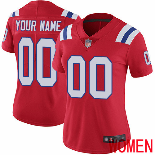 Limited Red Women Alternate Jersey NFL Customized Football New England Patriots Vapor Untouchable